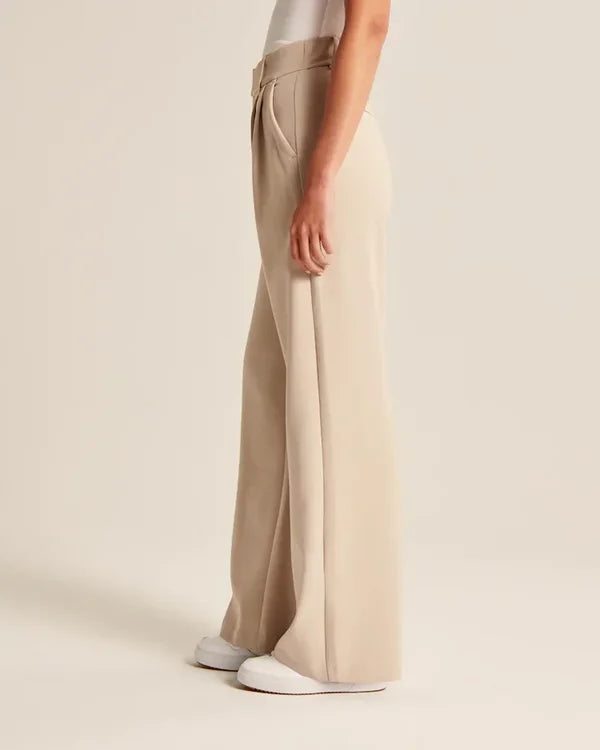 Pantalon élégant à pinces pour femmes | Travail
