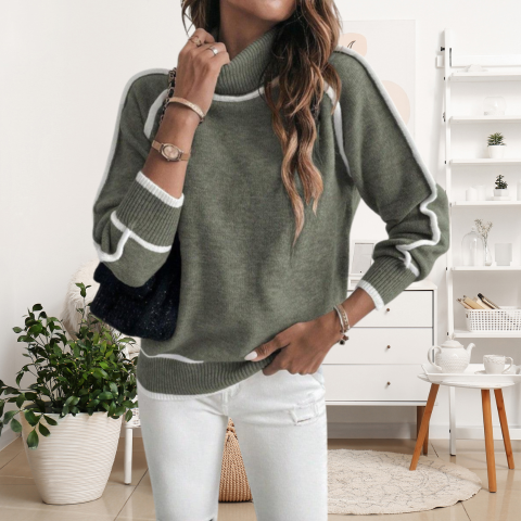 Alira | Pull à col roulé pour femme | Chaud