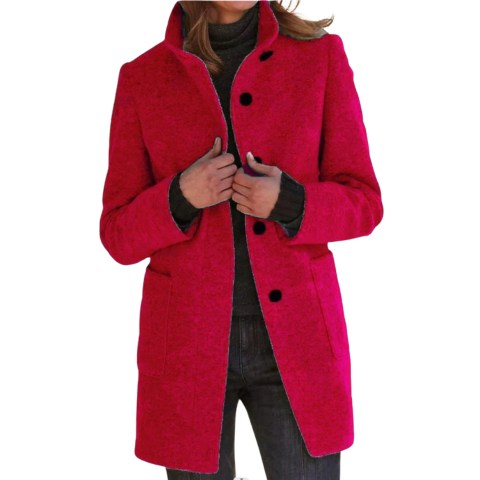 Manteau rembourré boutonné pour femme | Hiver