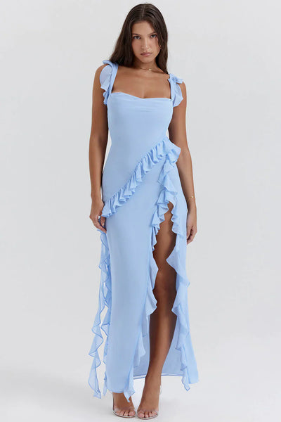 Robe élégante à fermeture éclair pour femmes | Maxi