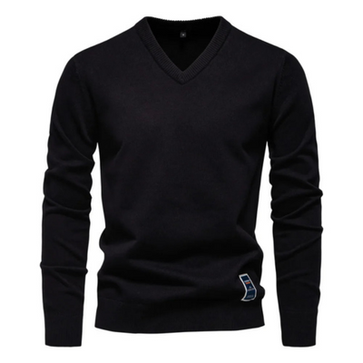 Pull classique à col en V pour homme | Chaud