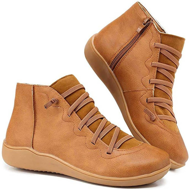 Bottes en cuir décontractées pour femmes | Hiver
