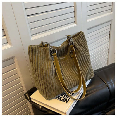 Sac élégant en velours pour femme | Sac à bandoulière
