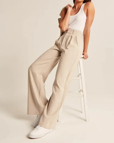 Pantalon élégant à pinces pour femmes | Travail