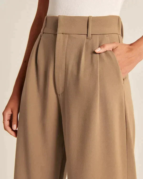 Pantalon élégant à pinces pour femmes | Travail