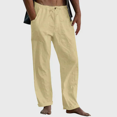 Pantalon de lin décontracté pour hommes | Travail