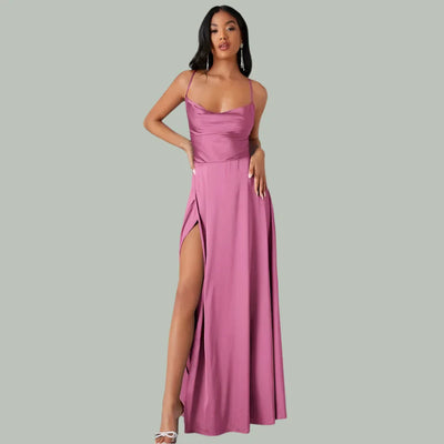 Robe de soirée sans manches pour femme | Maxi