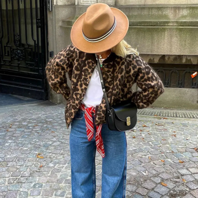 Miles | Gilet femme léopard | Chaud