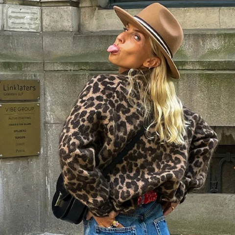 Miles | Gilet femme léopard | Chaud