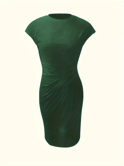Robe de couleur unie pour femmes | Midi