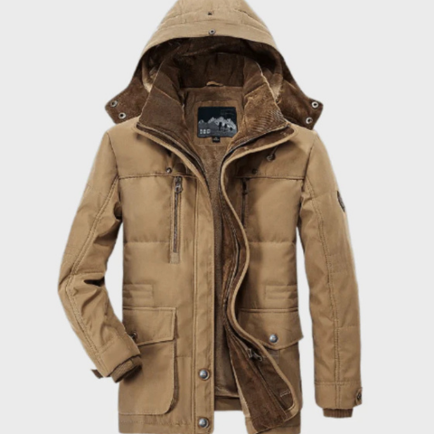 Janner | Veste d'hiver à capuche pour hommes | Chaude