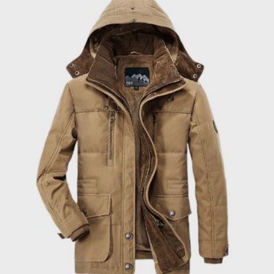 Janner | Veste d'hiver à capuche pour hommes | Chaude