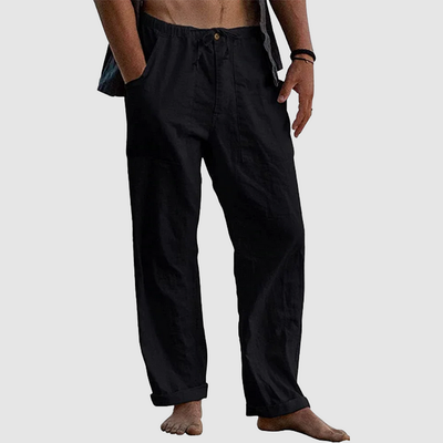 Pantalon de lin décontracté pour hommes | Travail