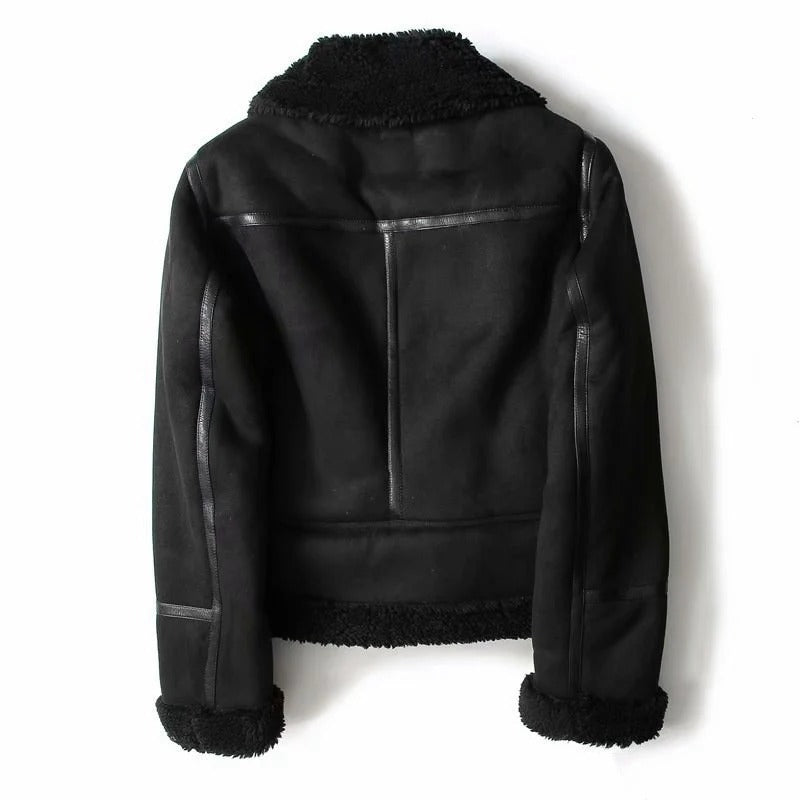 Women’s Warm Suede Coat | Winter