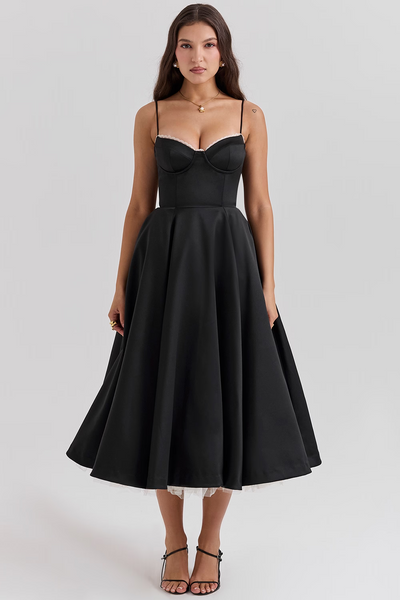 Robe longue amincissante de luxe pour femme | Maxi