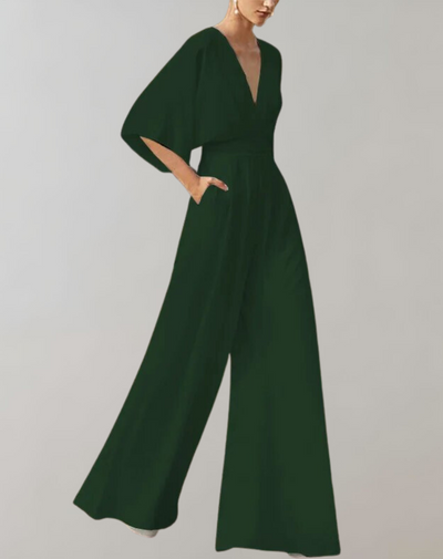 Combinaison élégante à jambes larges pour femmes | Chic