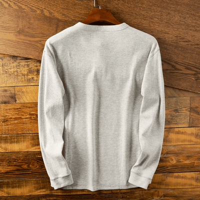 Gustav | Homme - Pull en coton Henley | Manches longues