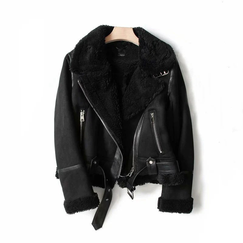 Women’s Warm Suede Coat | Winter