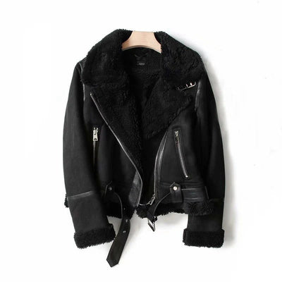Women’s Warm Suede Coat | Winter