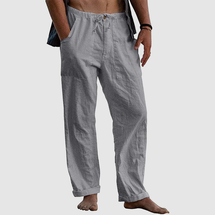 Pantalon de lin décontracté pour hommes | Travail