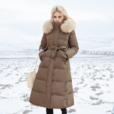 Manteau d'hiver de luxe pour femme | Longue