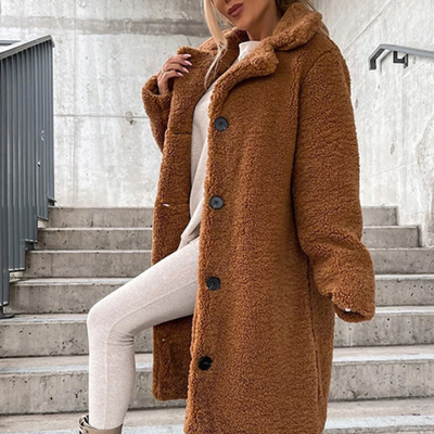 Manteau Teddy pour femme | Longue