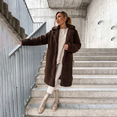 Manteau Teddy pour femme | Longue