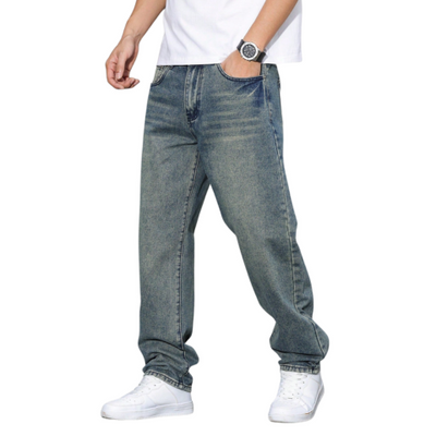 Jeans décontractés confortables pour hommes | Coupe droite