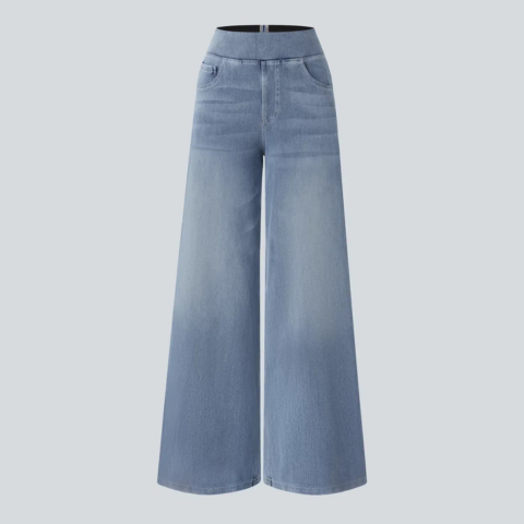 Pantalon confortable à taille haute pour femme | Baggy