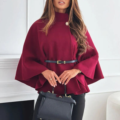Top à cape ceinturée pour femmes | Warm