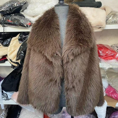 Veste en fausse fourrure pour femme | Chaude