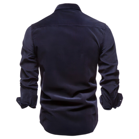 Chemise décontractée à boutons pour homme | Manches longues