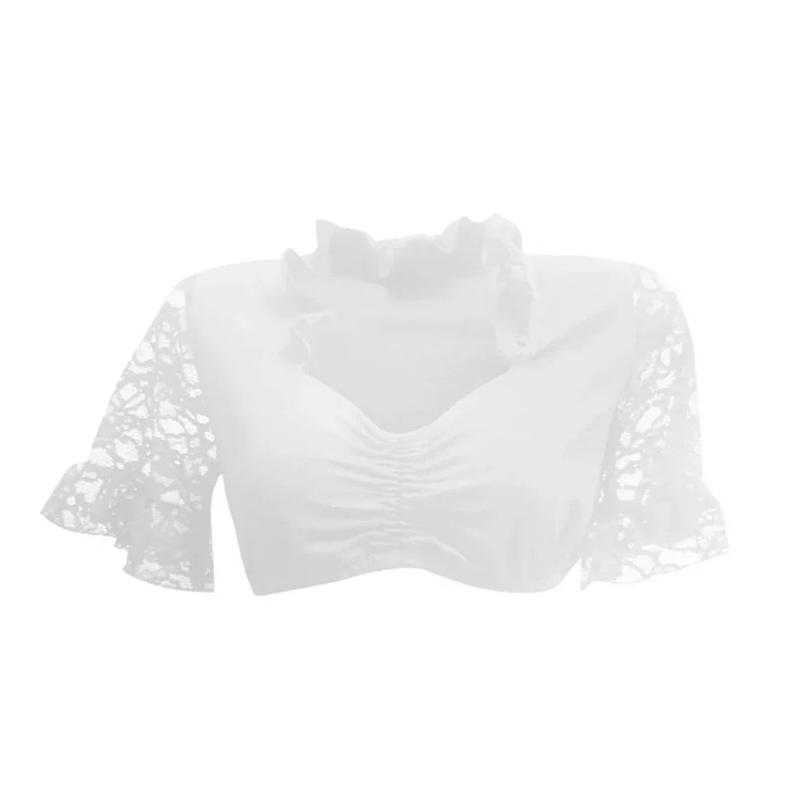 Chemisier Dirndl Oktoberfest pour femmes | col en V