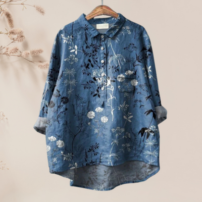 Chemisier en soie à fleurs pour femmes | Chic