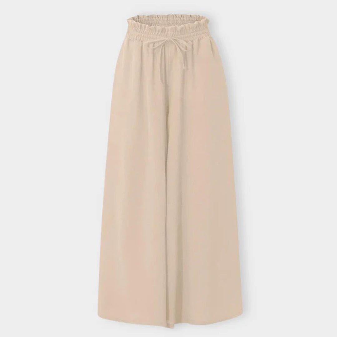 Pantalon élégant et fluide pour femmes | Taille haute