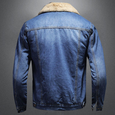 Veste en jean chaude pour hommes | Chauffante