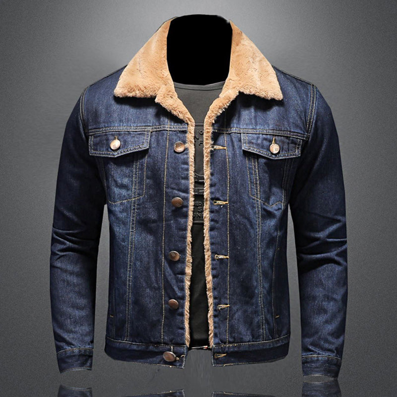Veste en jean chaude pour hommes | Chauffante
