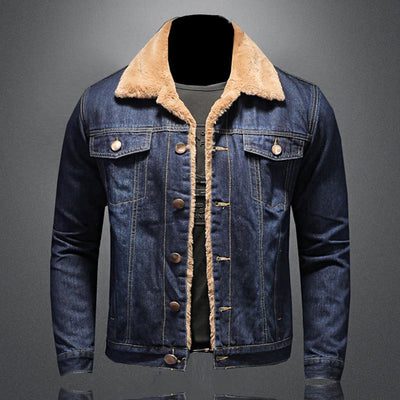 Veste en jean chaude pour hommes | Chauffante