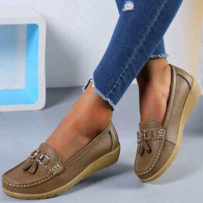 Mocassins en cuir pour femmes | Orthopédie