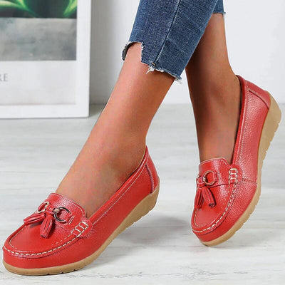 Mocassins en cuir pour femmes | Orthopédie