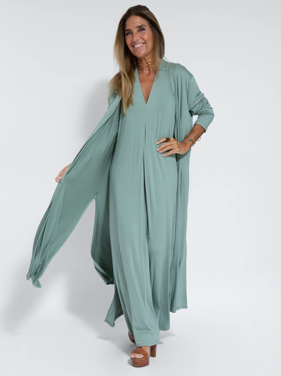 Ensemble élégant de robes et de vestes fluides pour femmes | Maxi