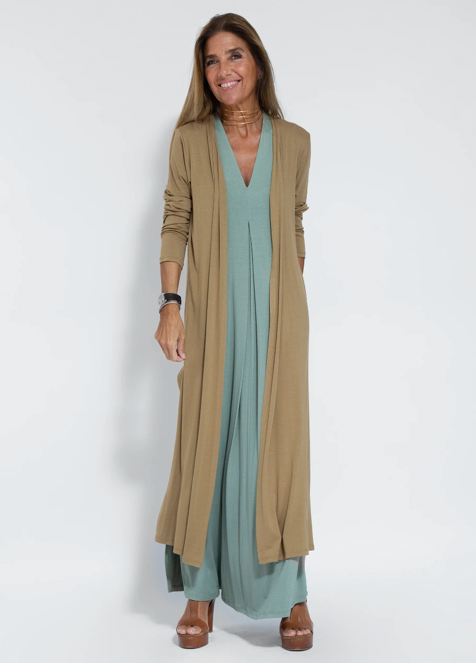Ensemble élégant de robes et de vestes fluides pour femmes | Maxi