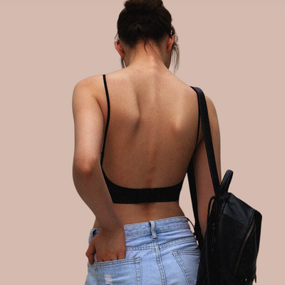 Soutien-gorge push-up dos nu pour femmes | Invisible