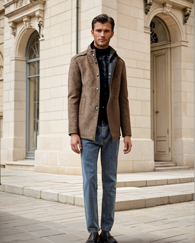 Trench-coat en laine pour hommes | Hiver