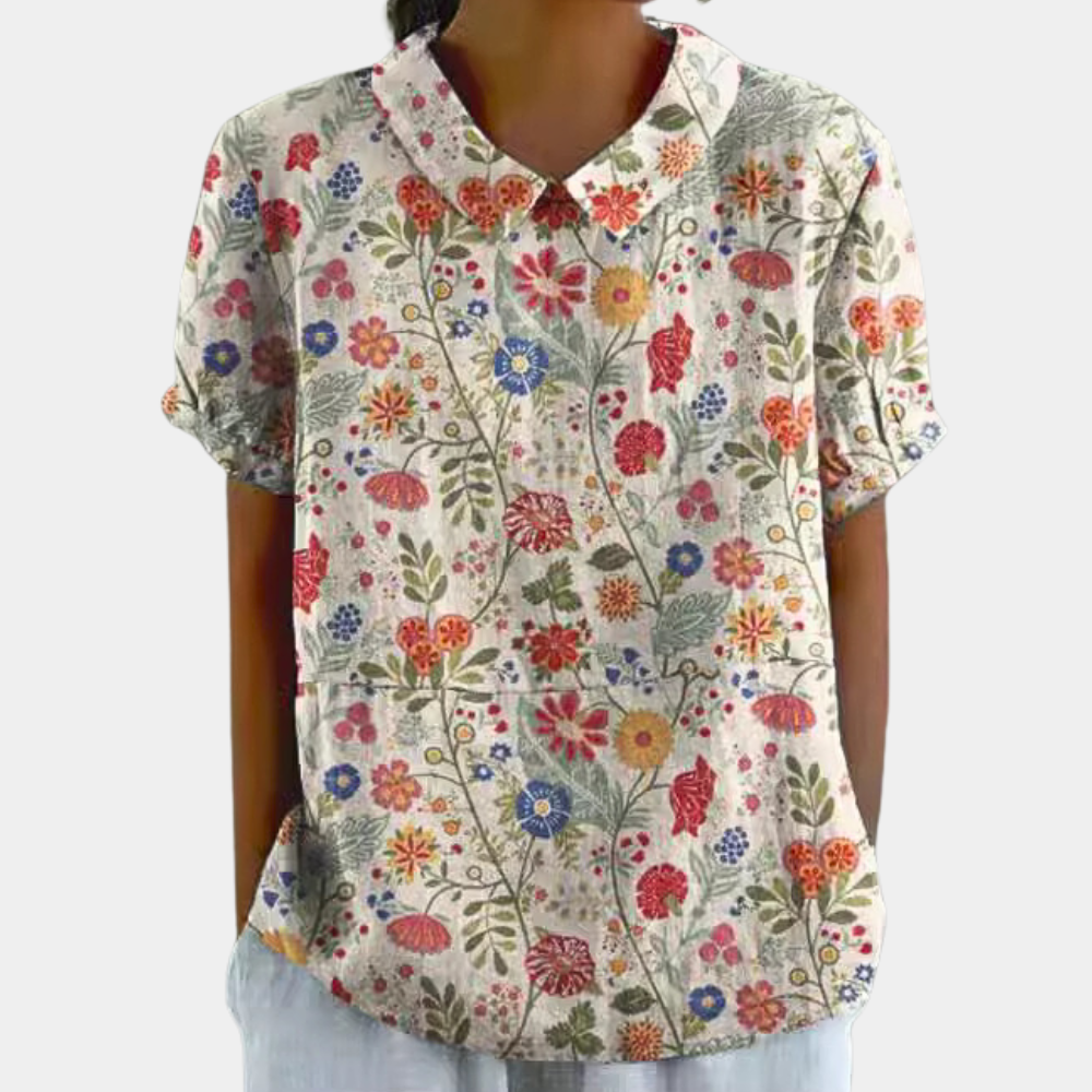 Chemisier vibrant pour femmes | Manches courtes
