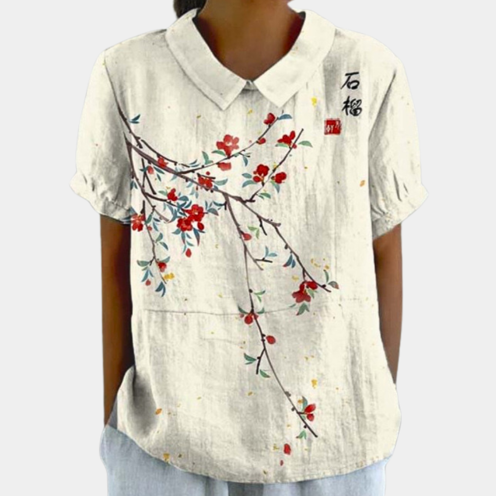 Chemisier vibrant pour femmes | Manches courtes