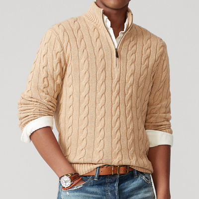 Pull demi-zip pour homme | Chaud