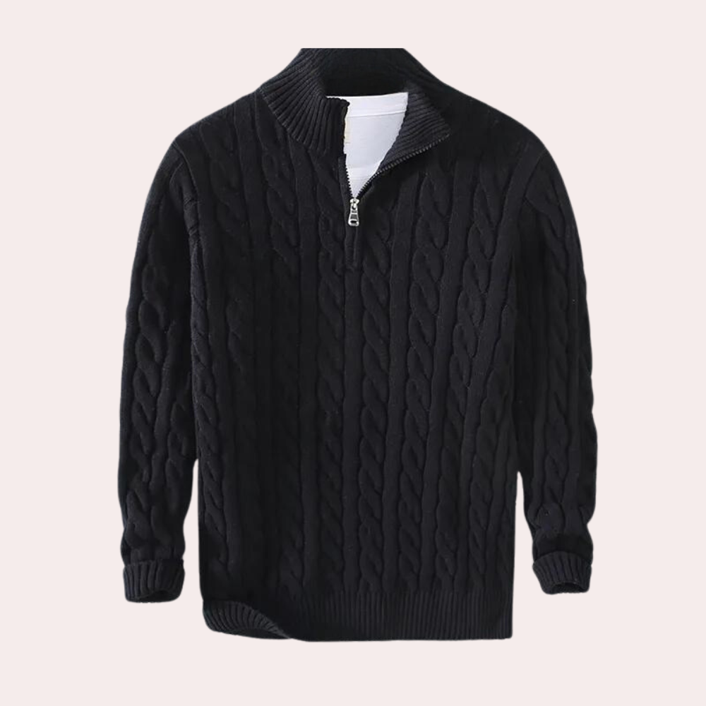 Pull demi-zip pour homme | Chaud