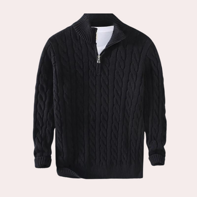 Pull demi-zip pour homme | Chaud