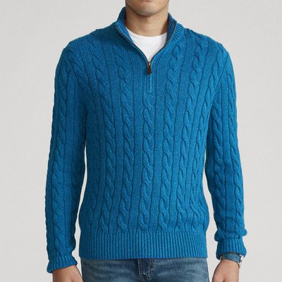 Pull demi-zip pour homme | Chaud